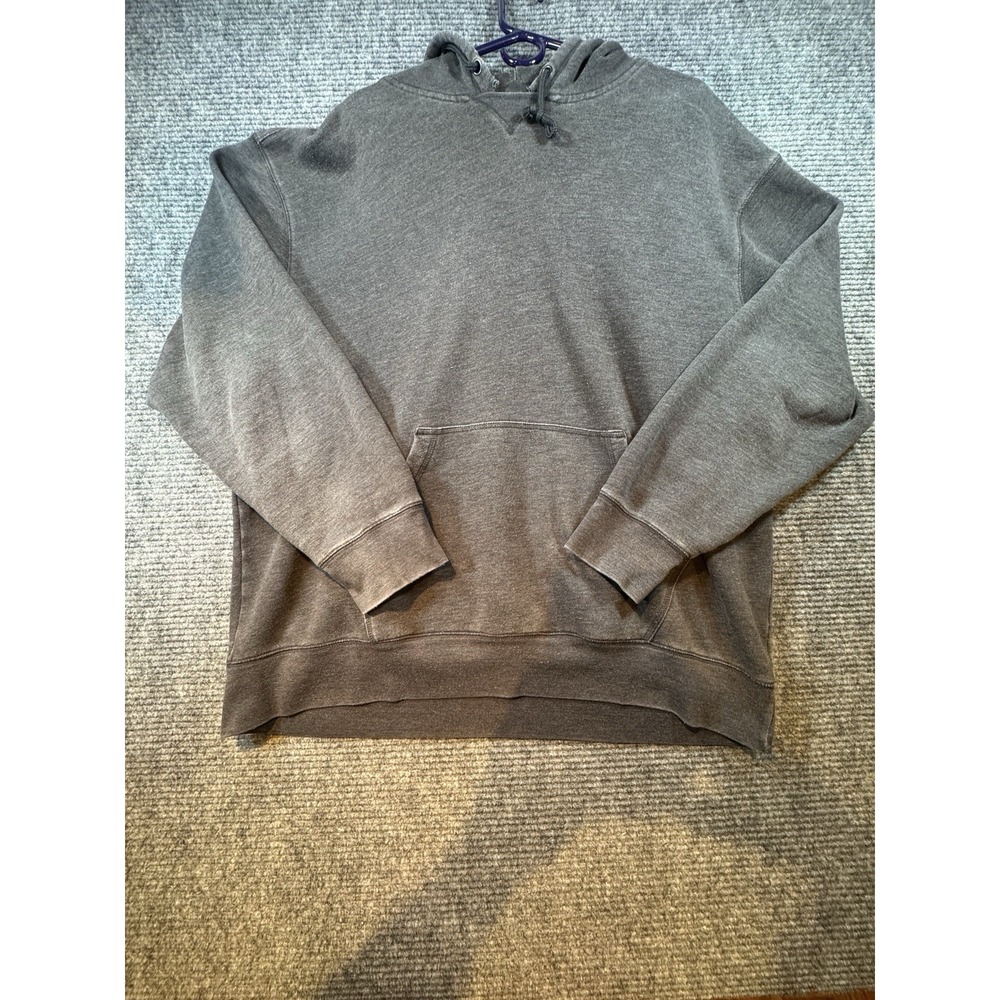 Vintage 90's Foot Locker Mens 2XL Pullover Hoodie Grey Raglan Sweatshirt